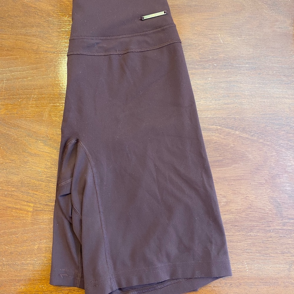 Whitney Simmons Gymshark Brown Long Biker Shorts Small